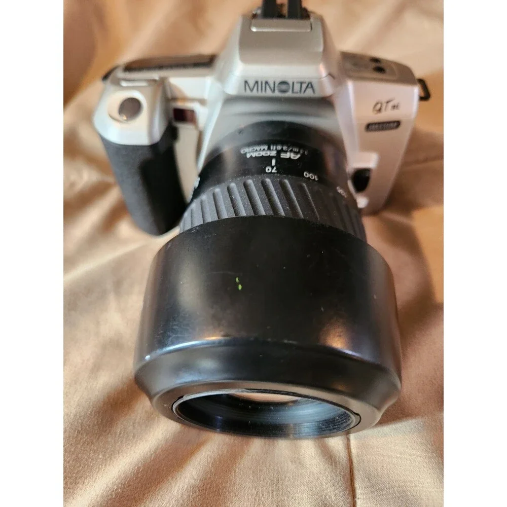 Minolta Maxxum QTsi 35mm Film SLR Camera WORKING + AF 70-210mm Lens & Batteries